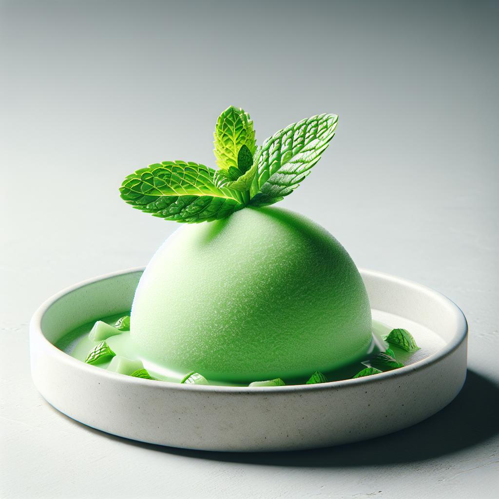 Sorbete de menta