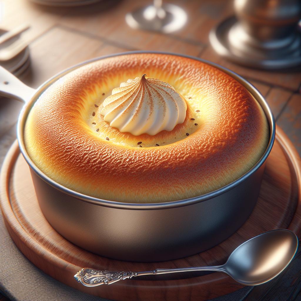 Soufflé a la vainilla