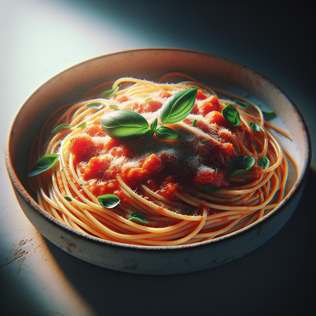 Espaguetis al tomate