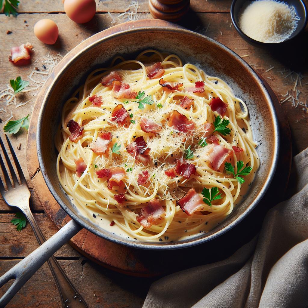 Espaguetis a la carbonara