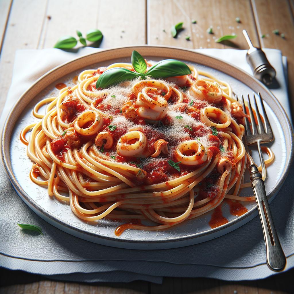 Spaghetti con Sugo di Calamari