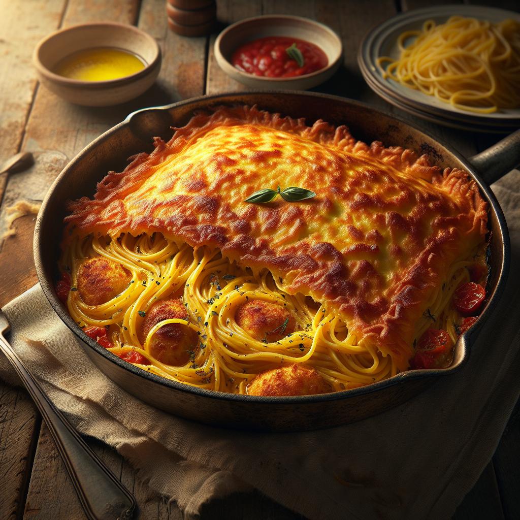 Spaghetti in crosta