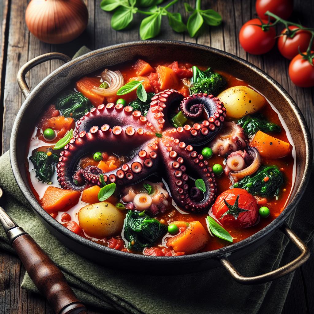 Estofado de pulpo con hierbas
