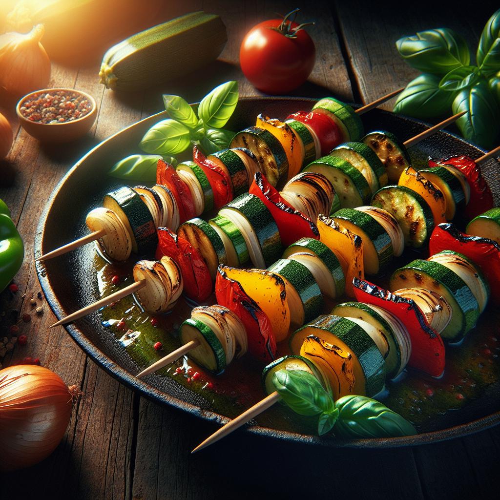 Brochetas de verduras