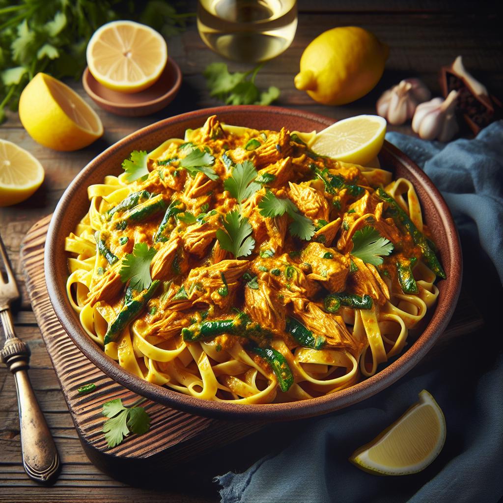 Tiras de pollo al curry
