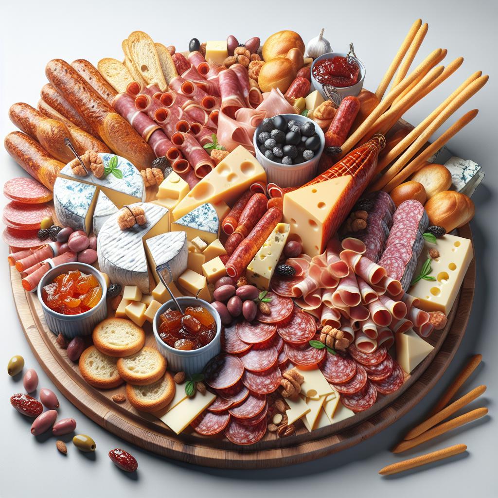 Tabla de embutidos y quesos para mil ocasiones