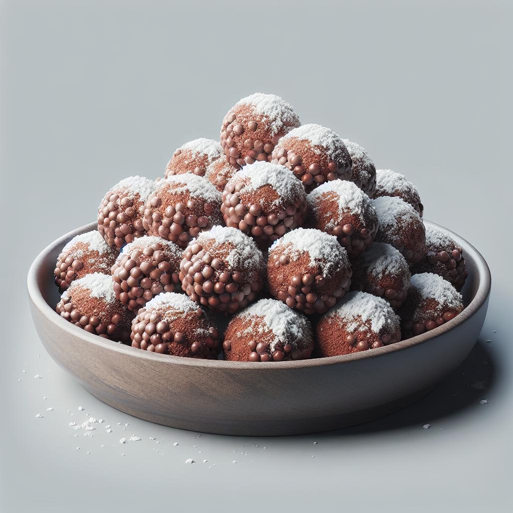 Trufas de pandoro al chocolate
