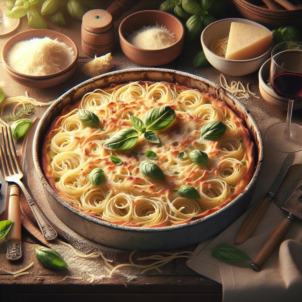 Timballos de tagliolini al ragú blanco