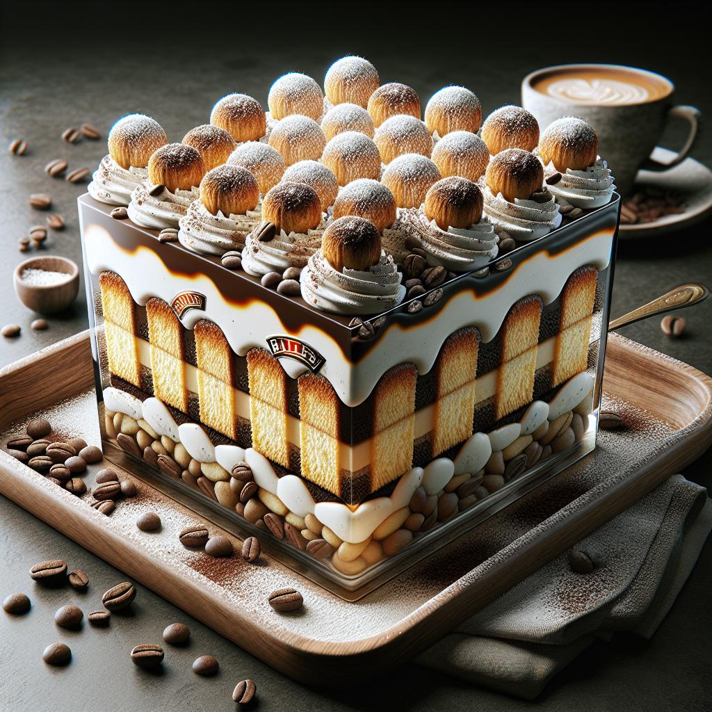 Tiramisú al Baileys con pandoro