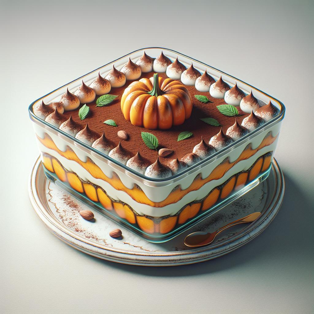 Tiramisú de calabaza