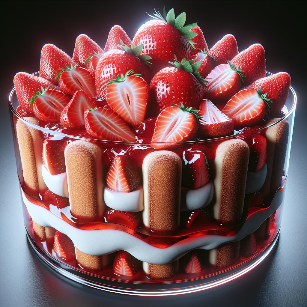 Tiramisú de fresas