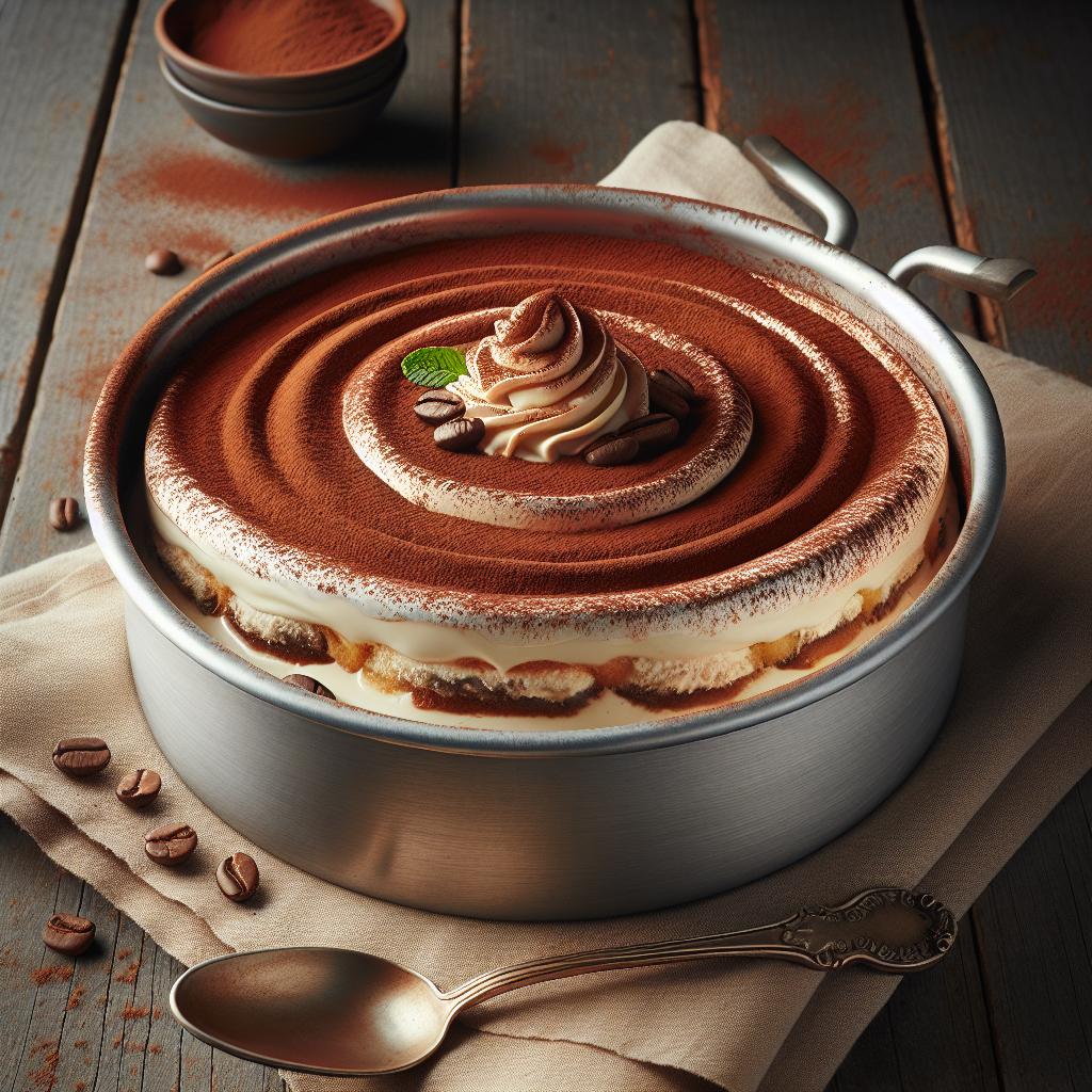 Tiramisú moka con crema al café