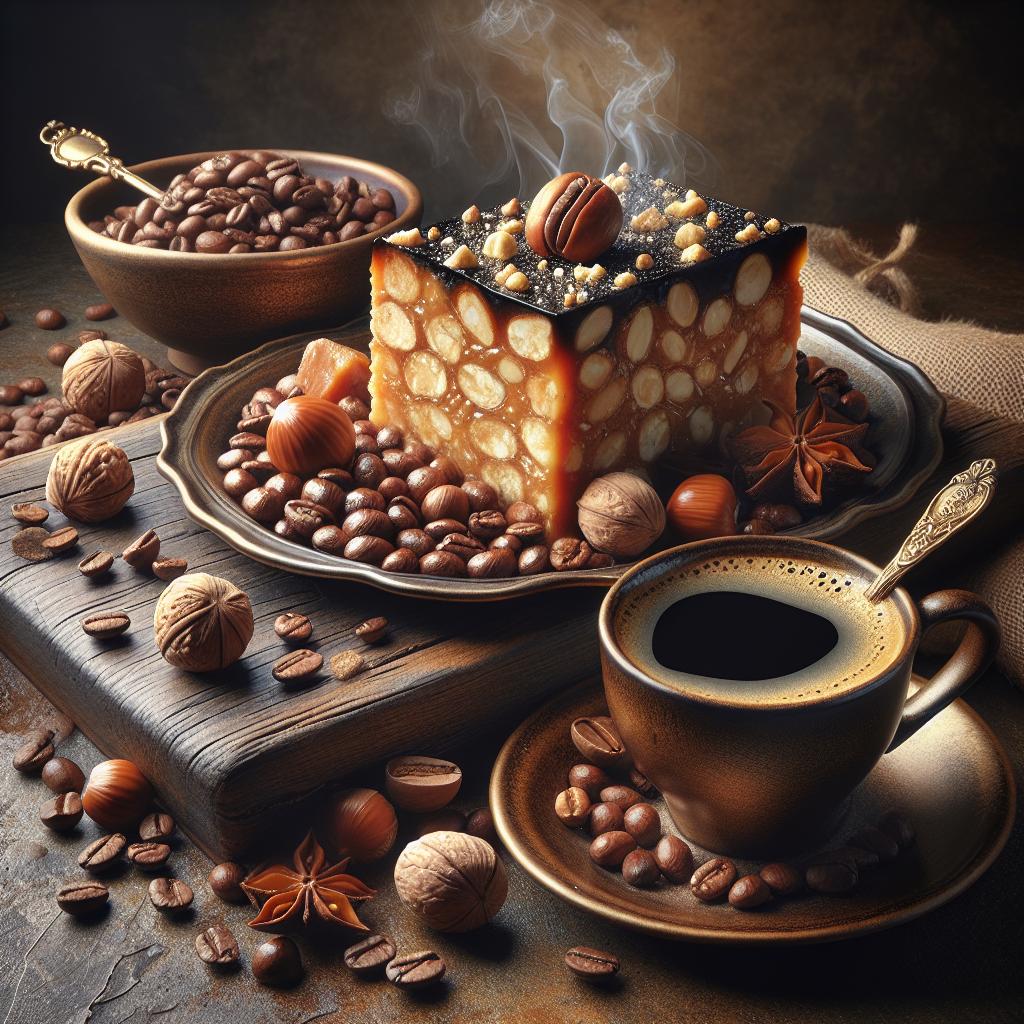 Turrón de los muertos al café