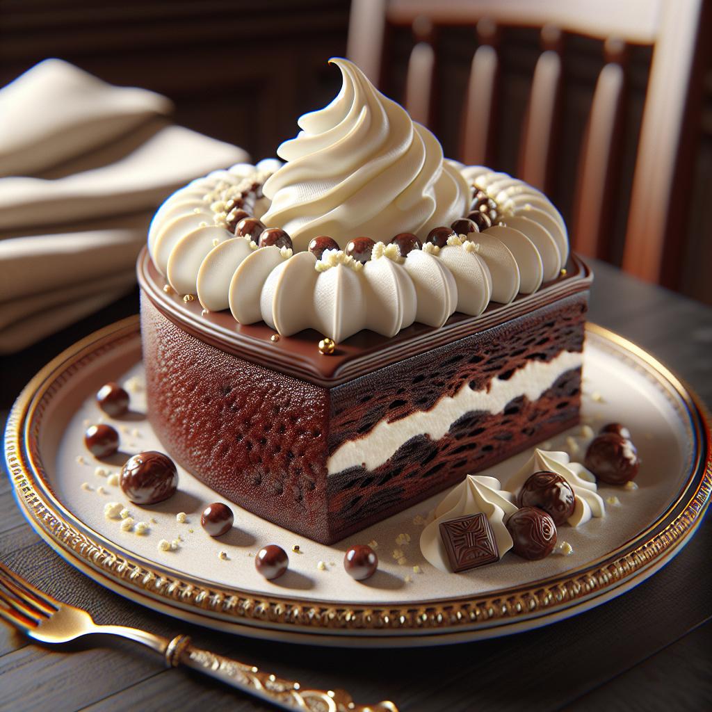 Tarta de chocolate con crema agria