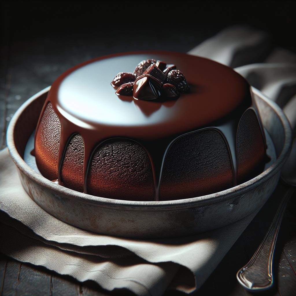 Torta de chocolate negro