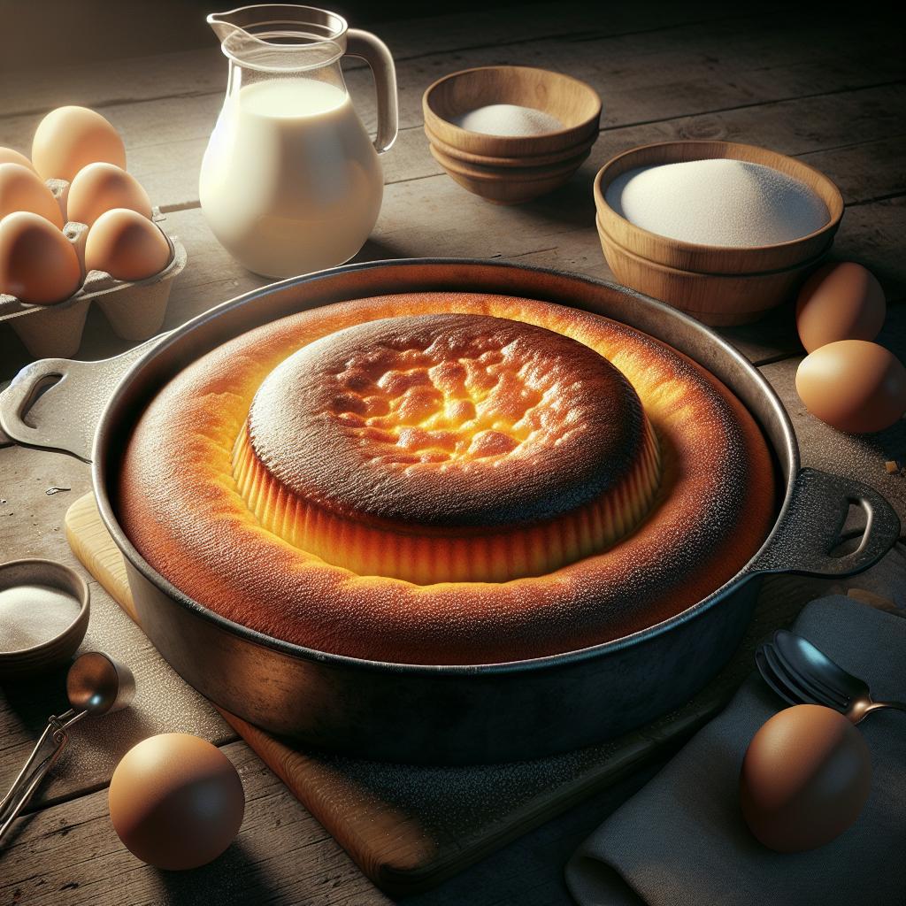 Torta de leche caliente