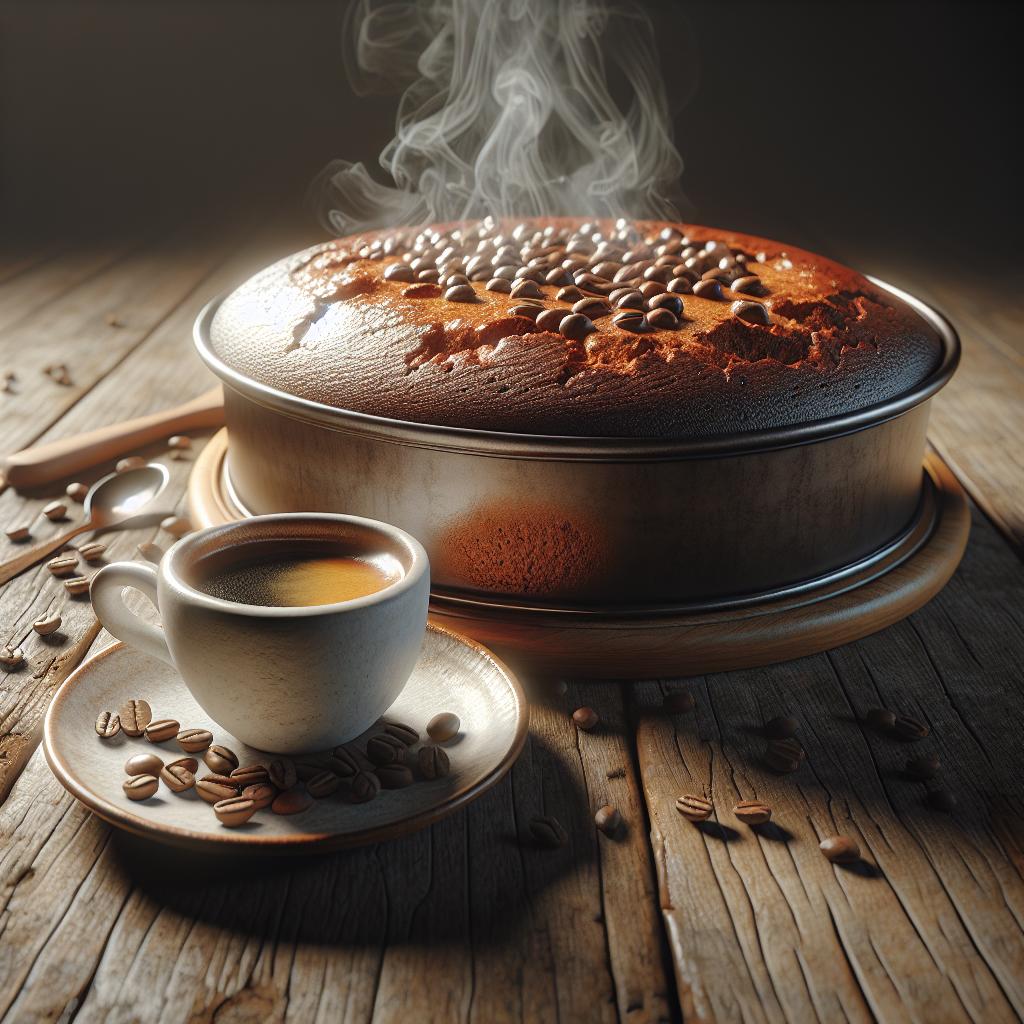 Torta al agua al café