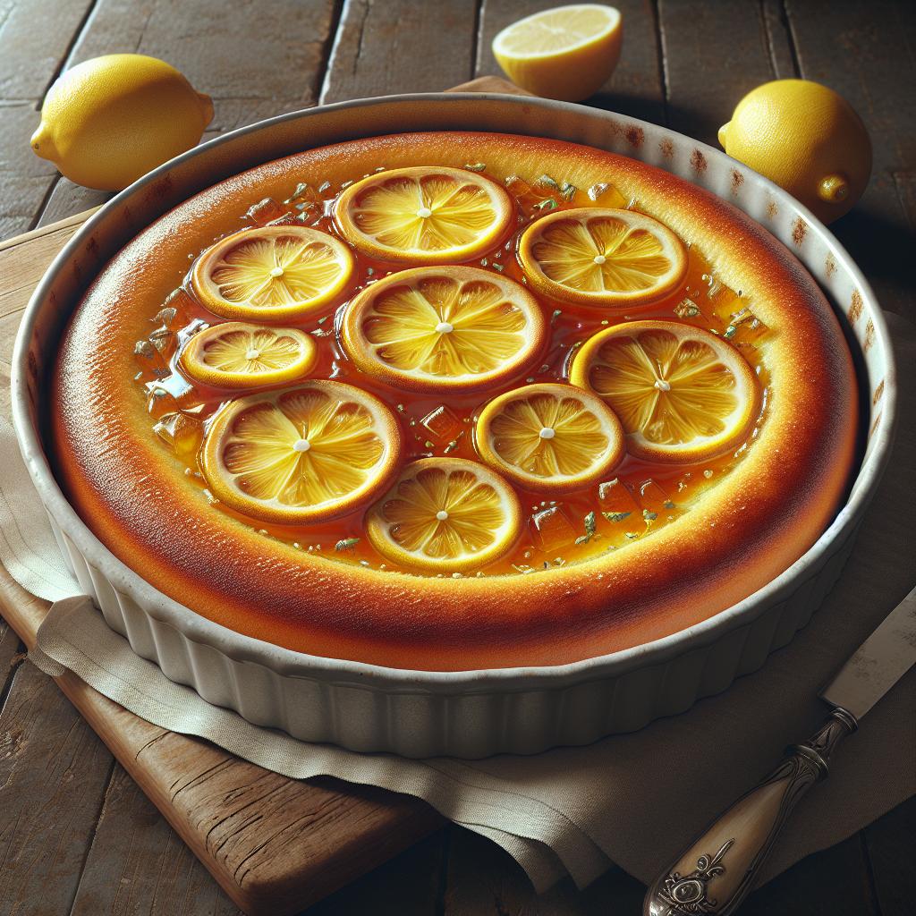 Tarta de mermelada de limón