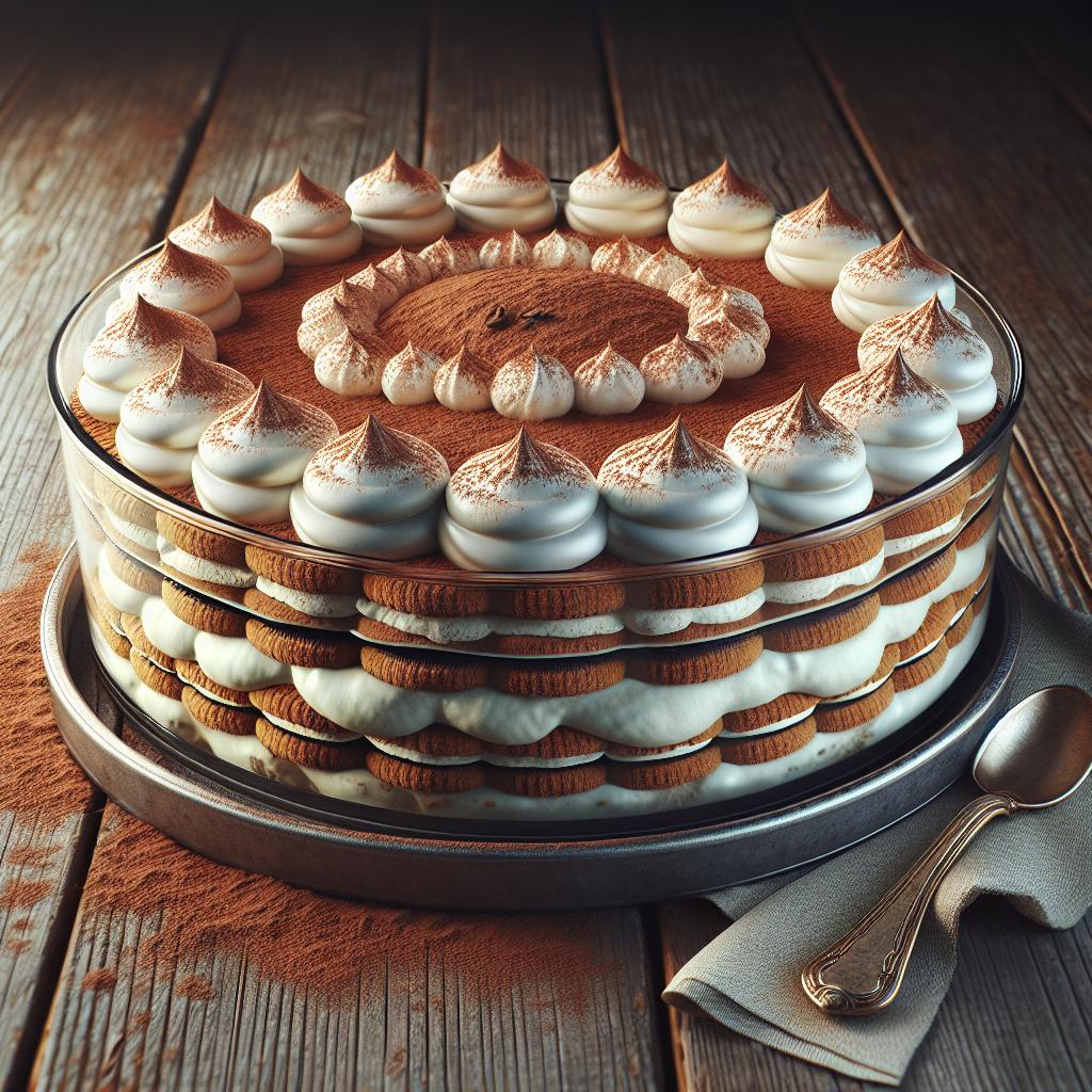 Tarta de galletas sin hornear