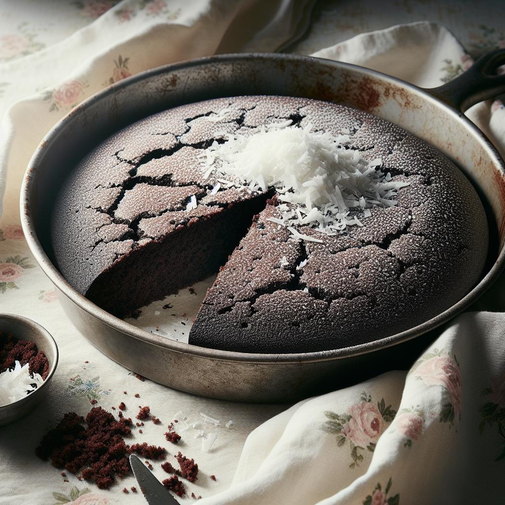 Torta de cacao y coco