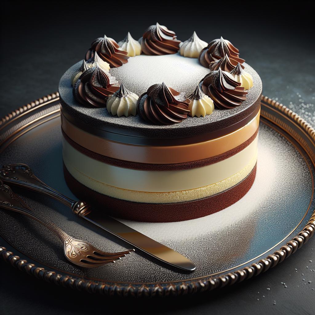 Torta chantilly bicolor