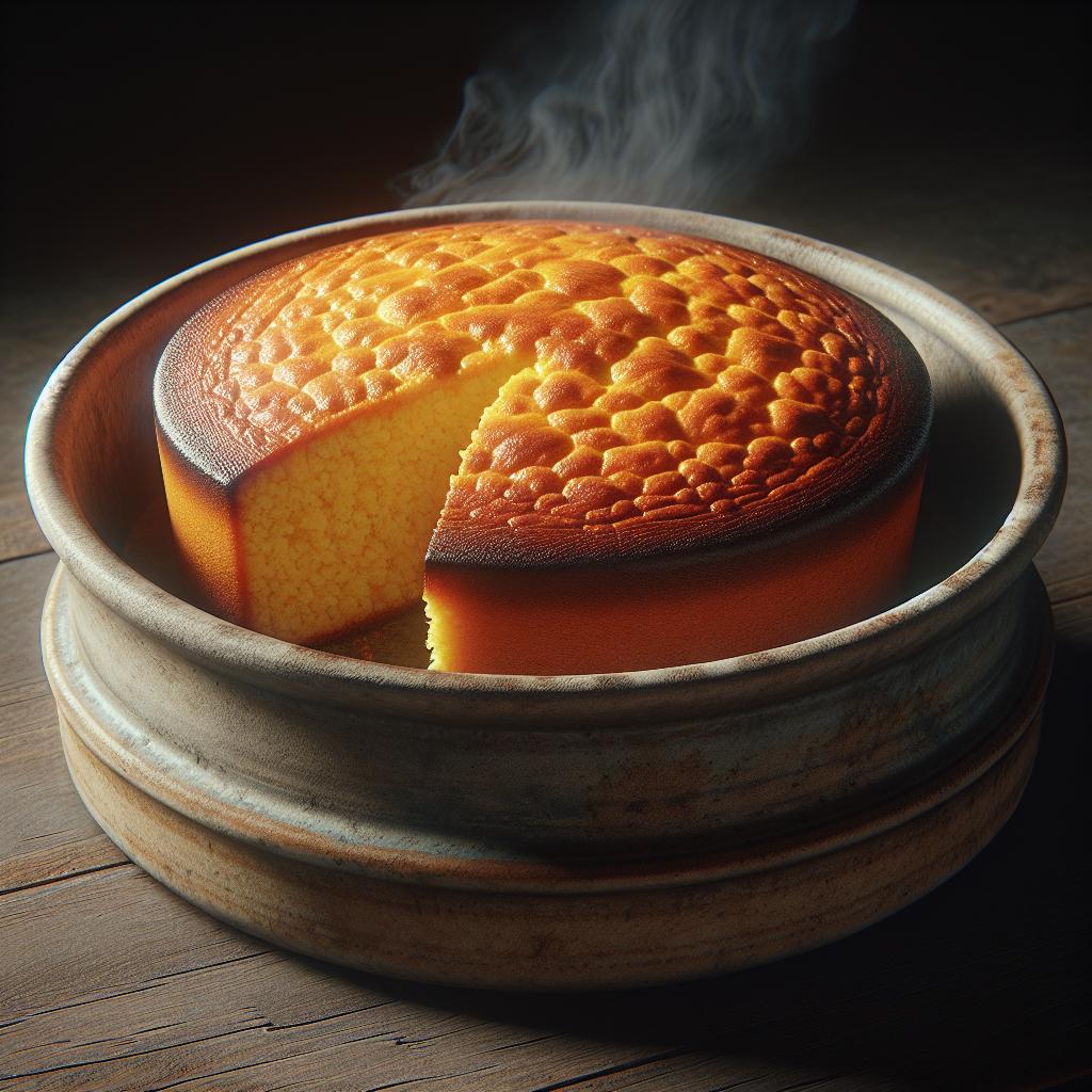 Torta con harina de maíz