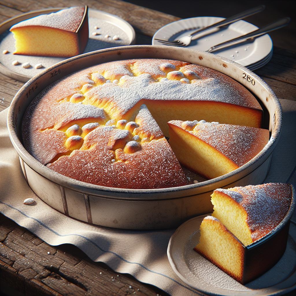 Tarta con harina de arroz