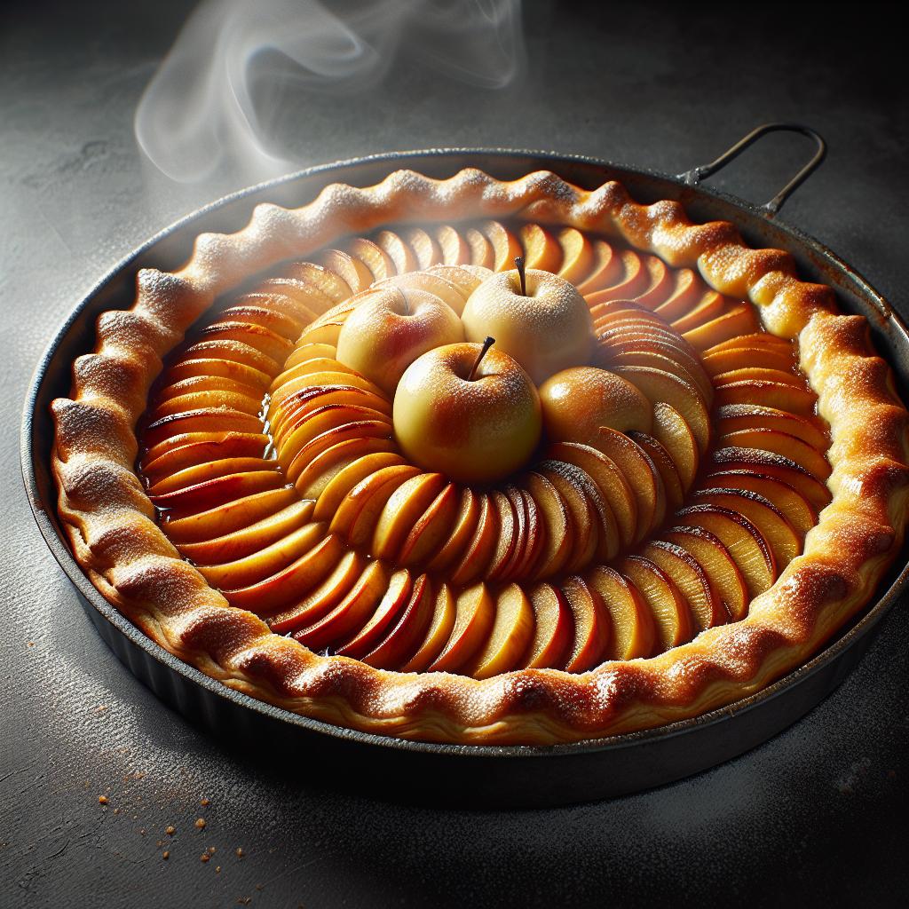Torta corazón de manzana