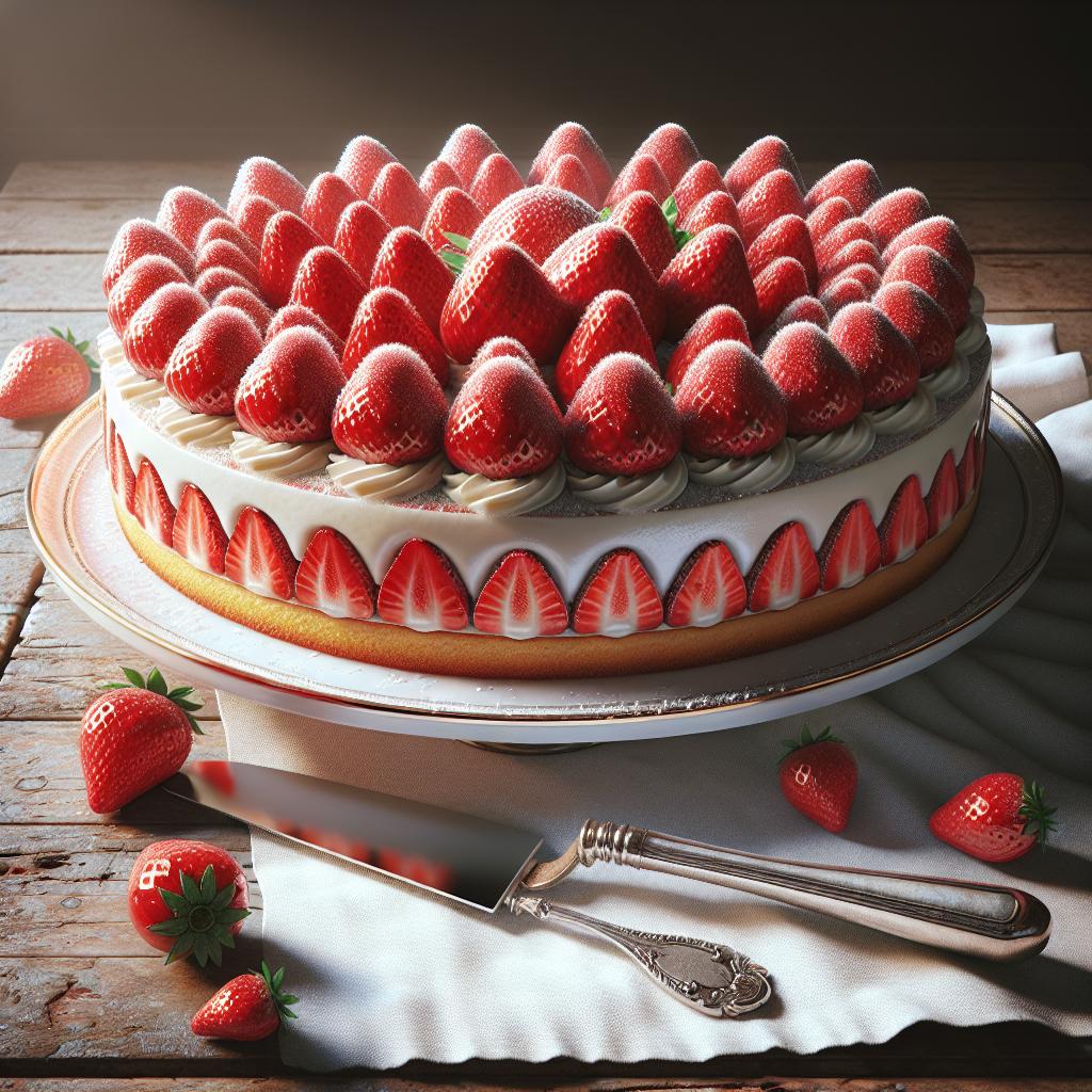 Torta delicia de fresas