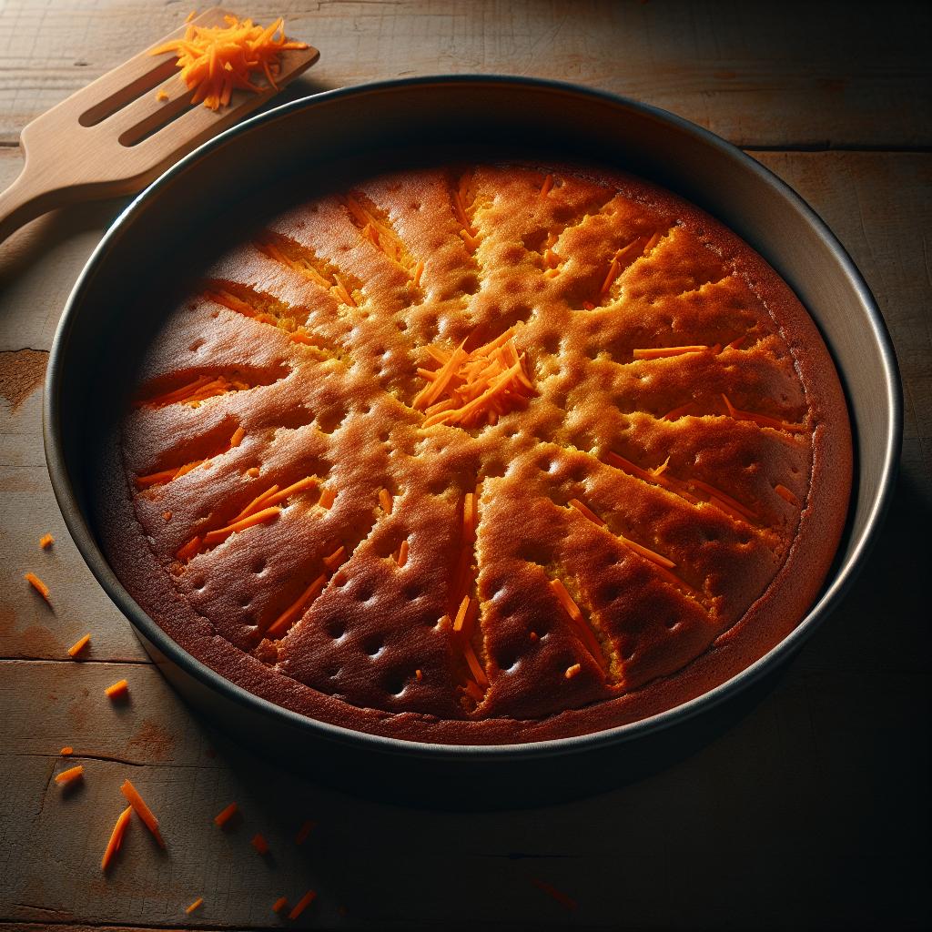 Torta de zanahorias sin huevos