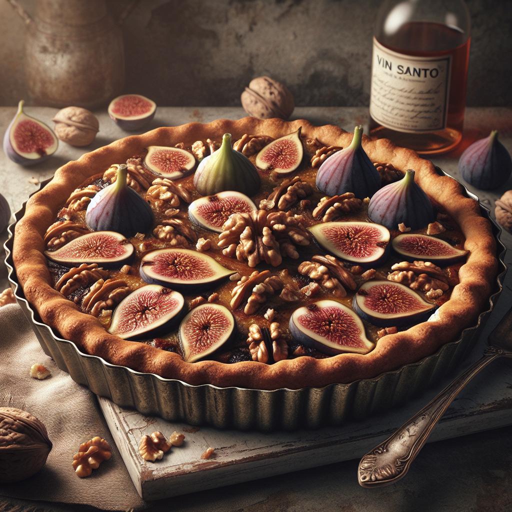 Tarta de higos y nueces