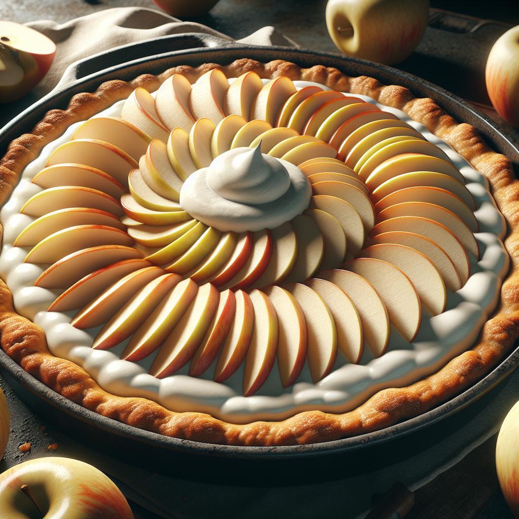 Tarta de manzanas al mascarpone