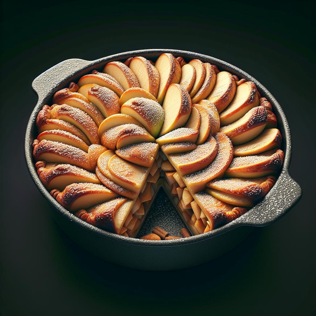 Tarta de manzanas al microondas