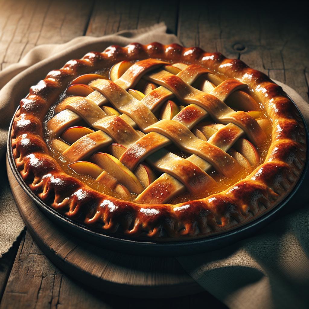 Tarta de manzanas al agua