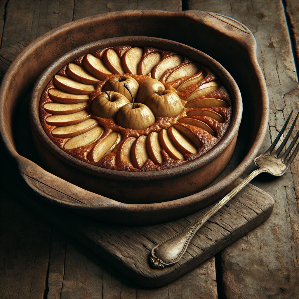 Tarta de manzanas antigua