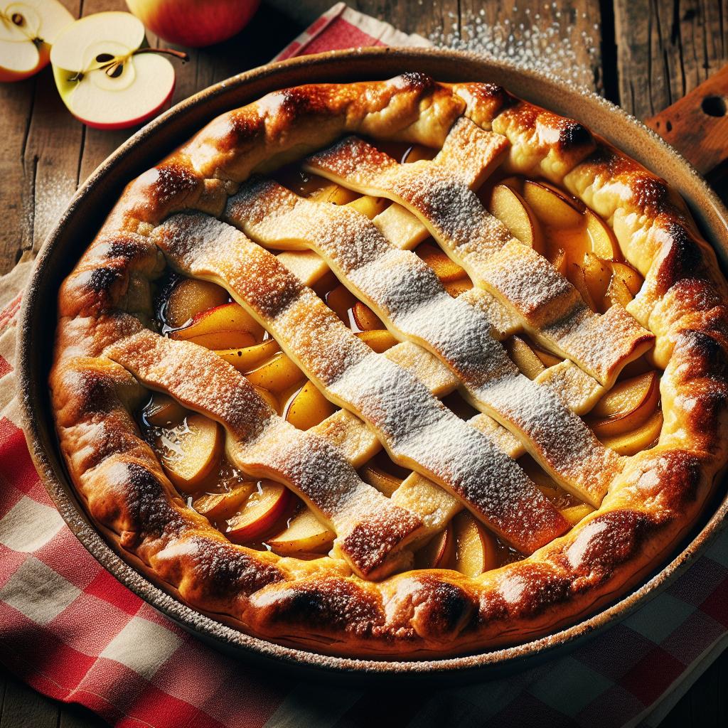 Torta de manzanas sin huevos