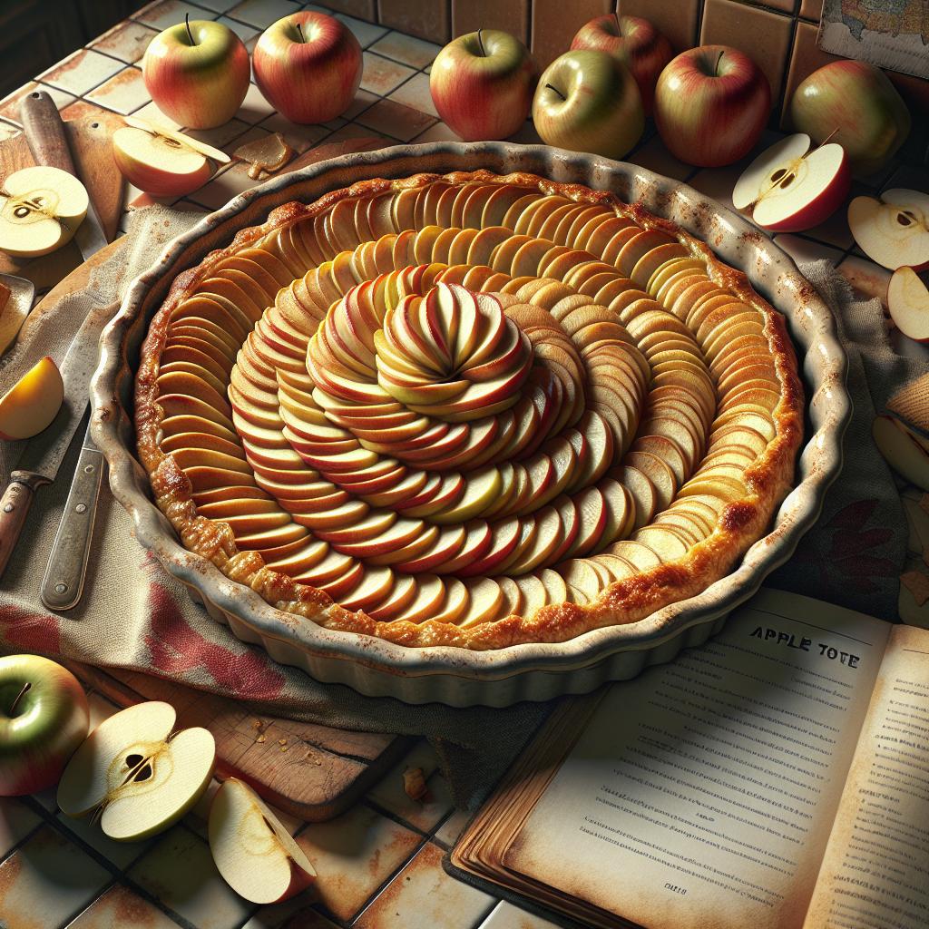 Tarta de manzanas vegana