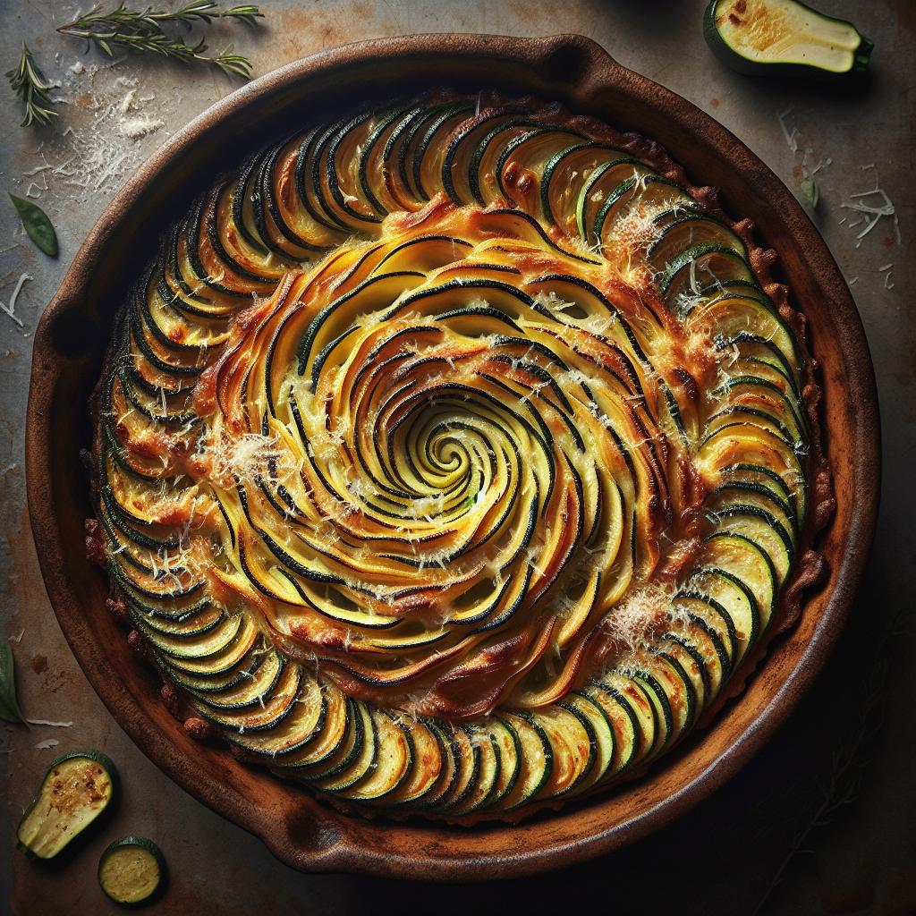 Tarta de calabacines y patatas