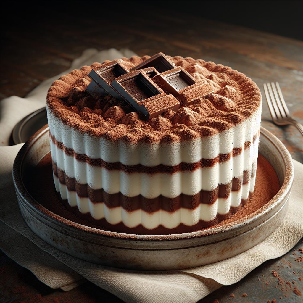 Torta fría con ricotta y chocolate