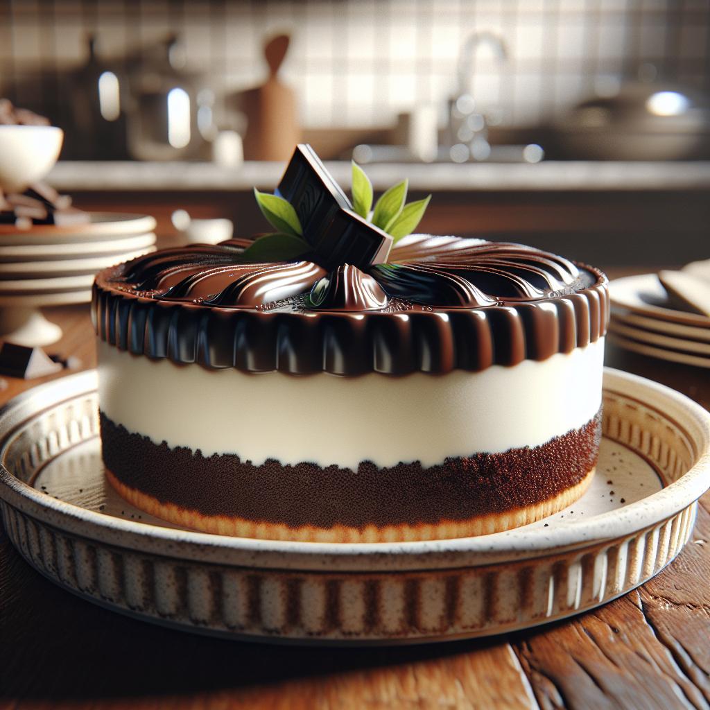 Torta fría de mascarpone y chocolate