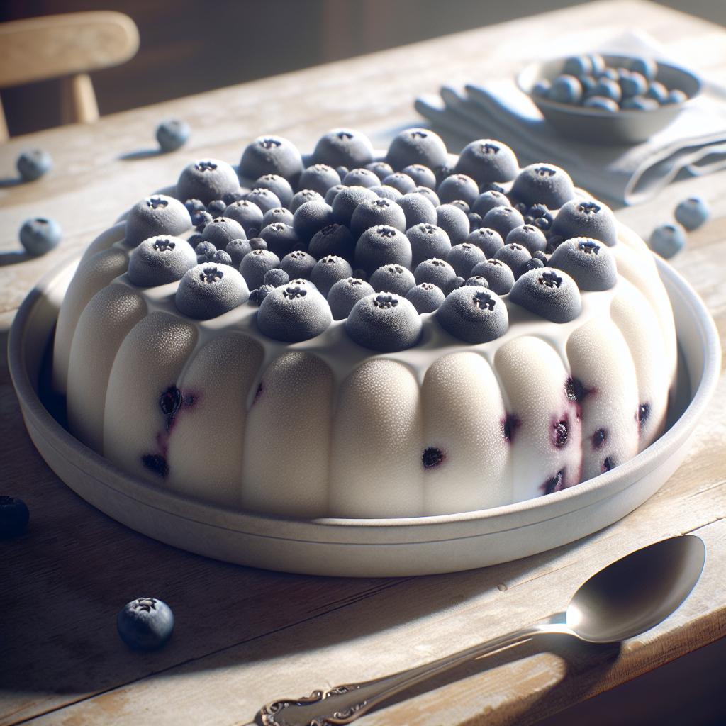 Torta helada de arándanos