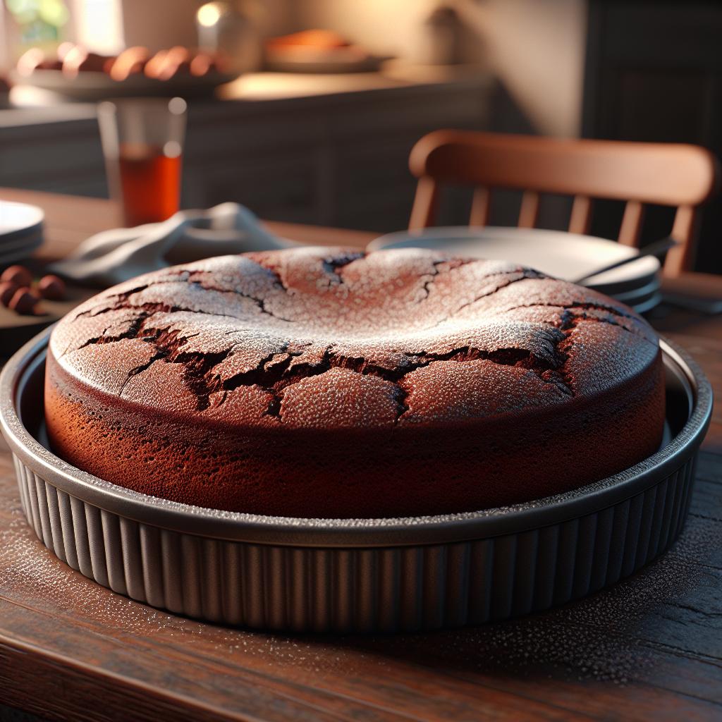 Torta mágica al cacao