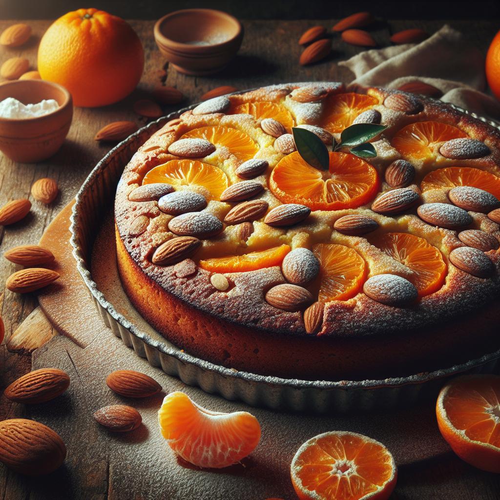 Torta de mandarinas y almendras