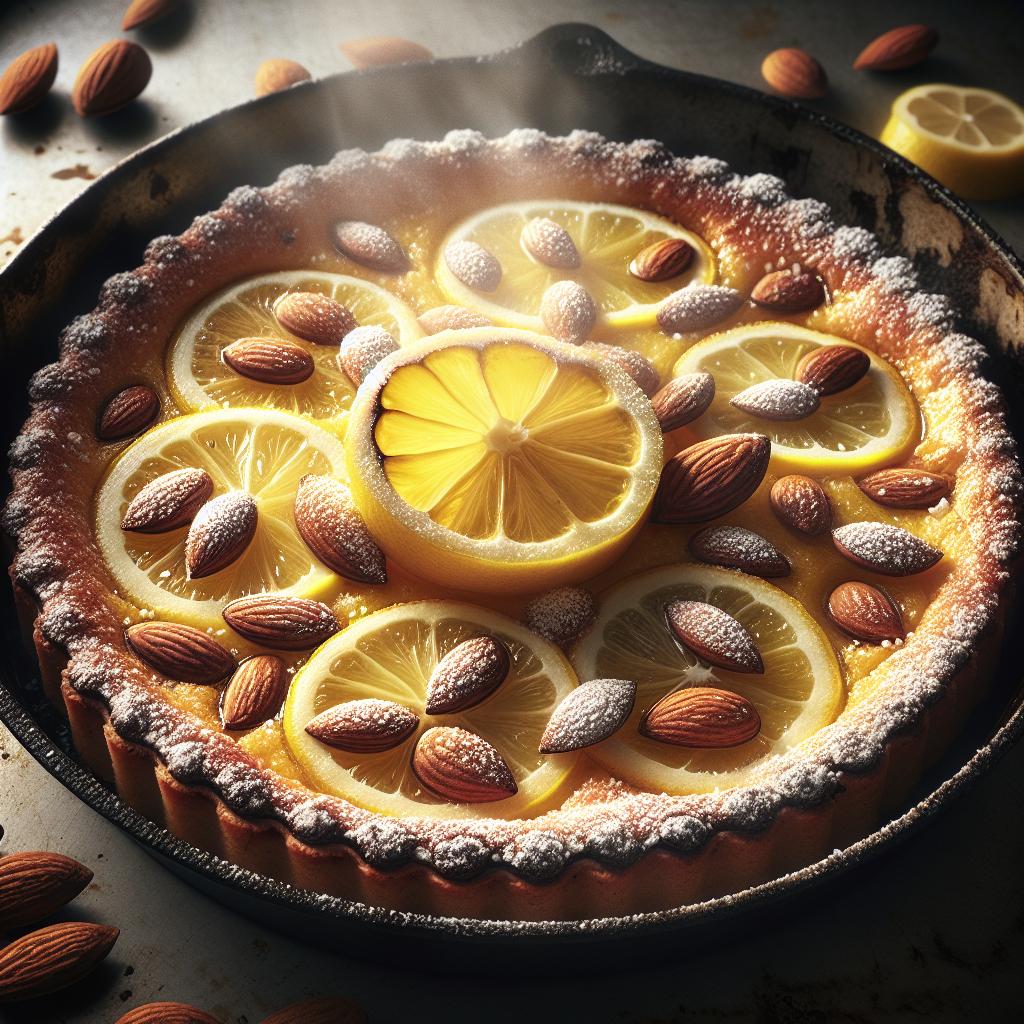 Torta de almendras y limón