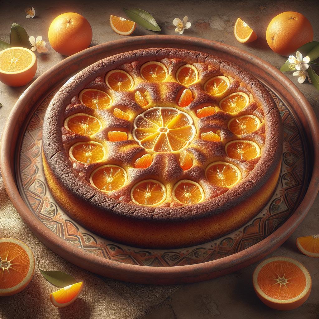 Torta de manzana y naranja