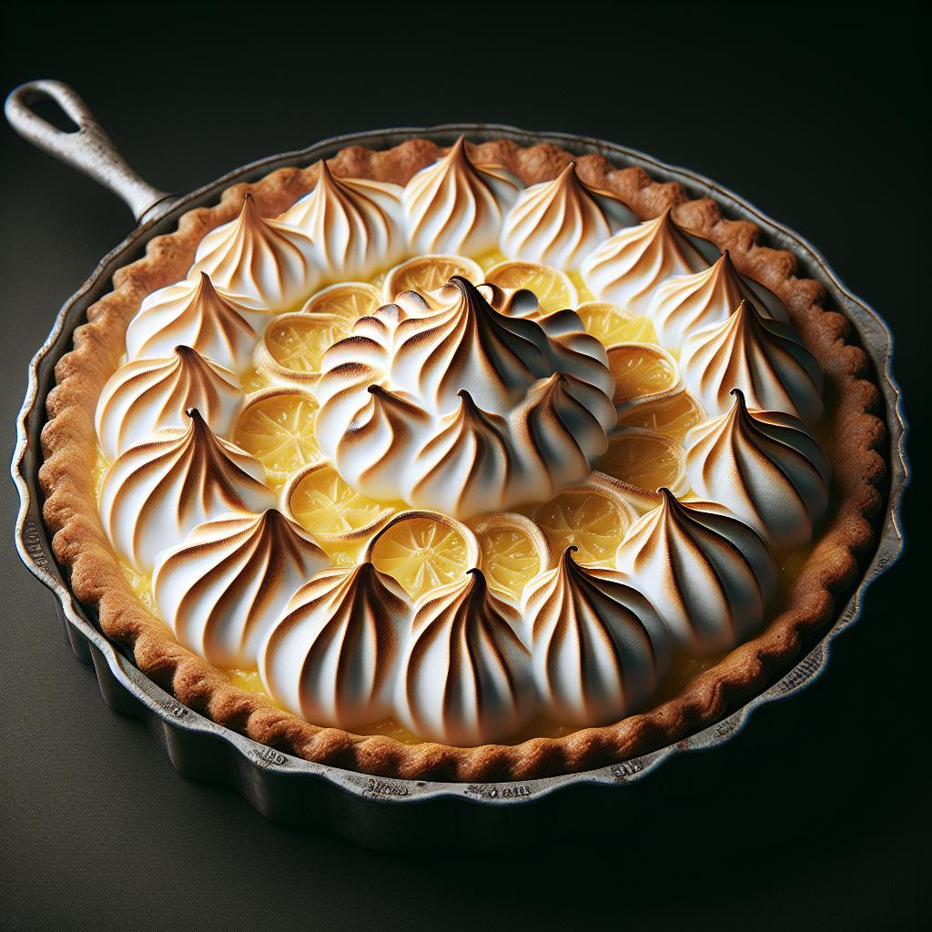 Tarta de merengue de limón
