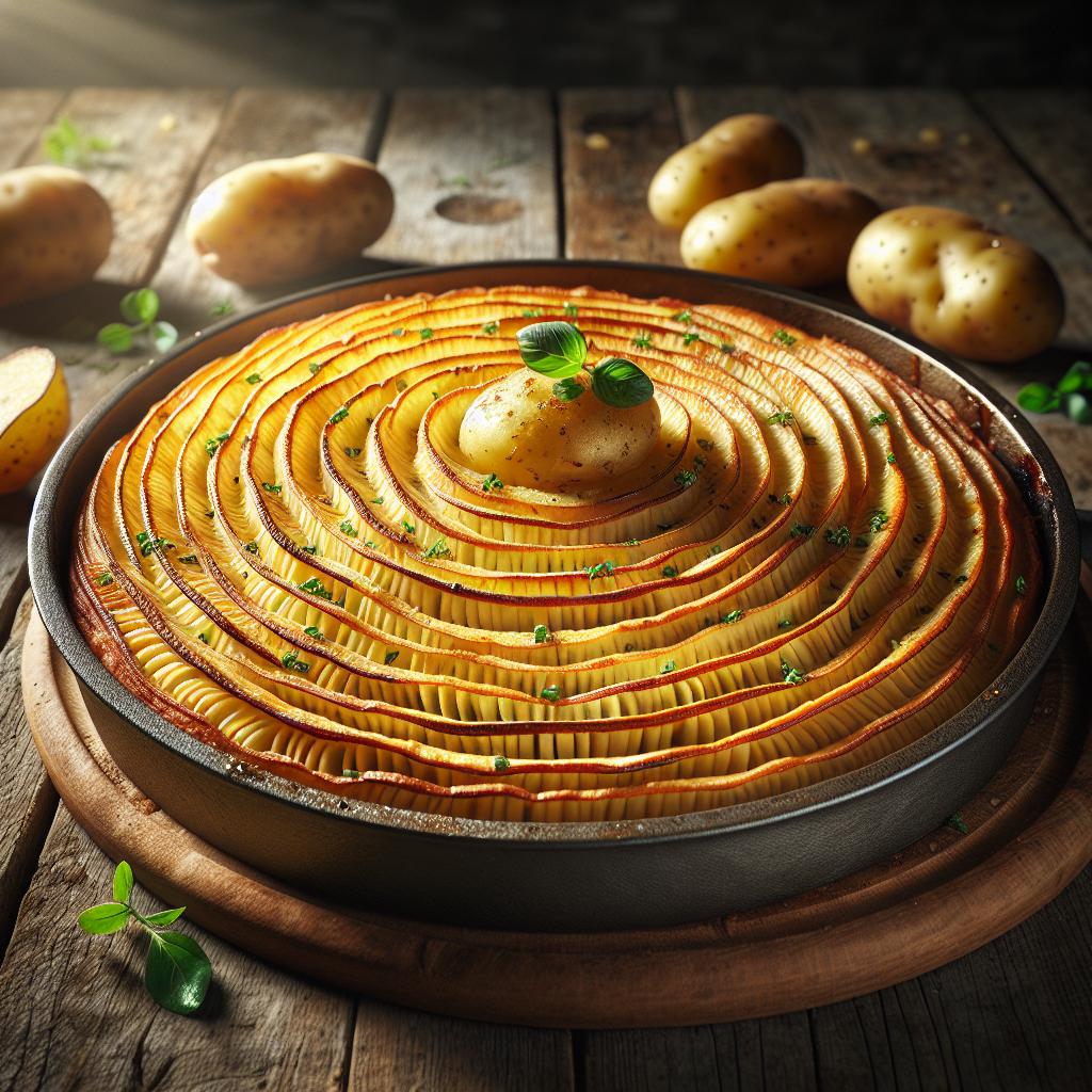 Tarta milhojas de patatas