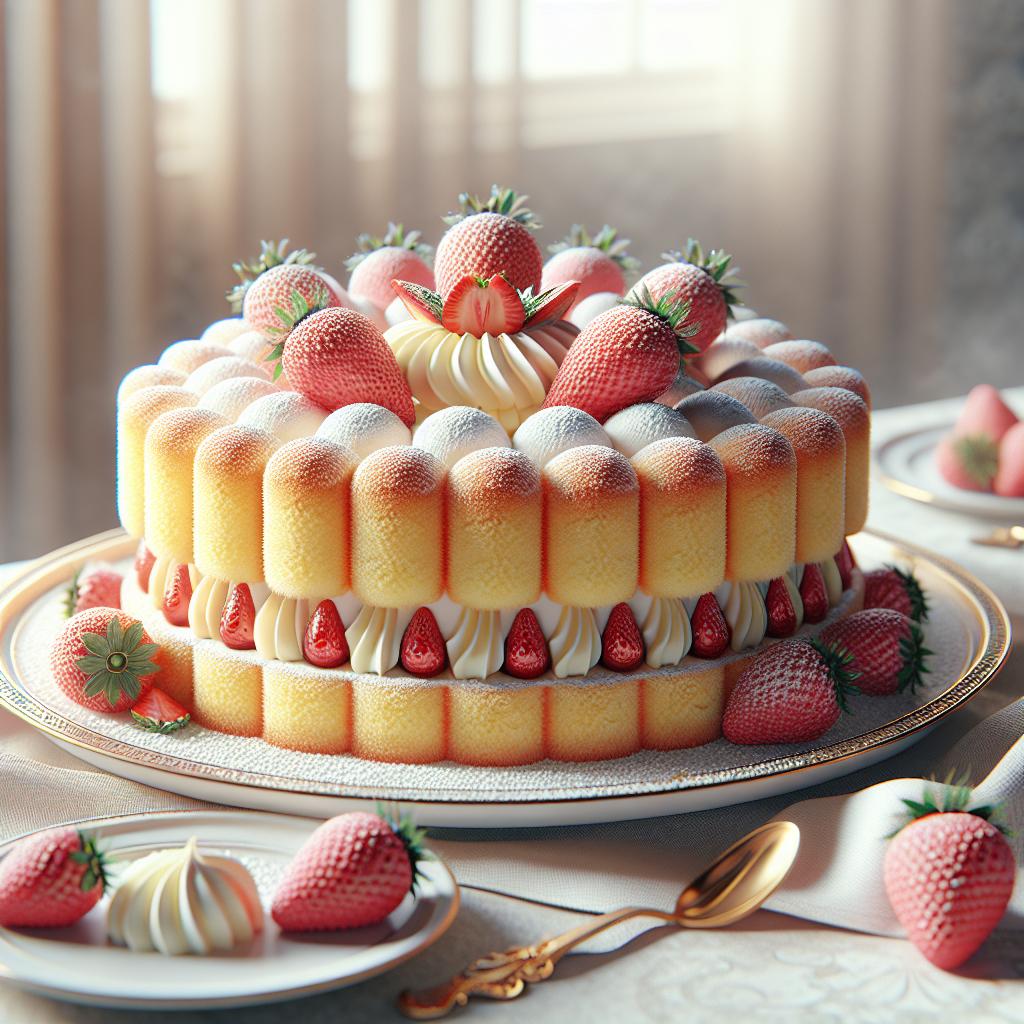 Torta mimosa de fresas