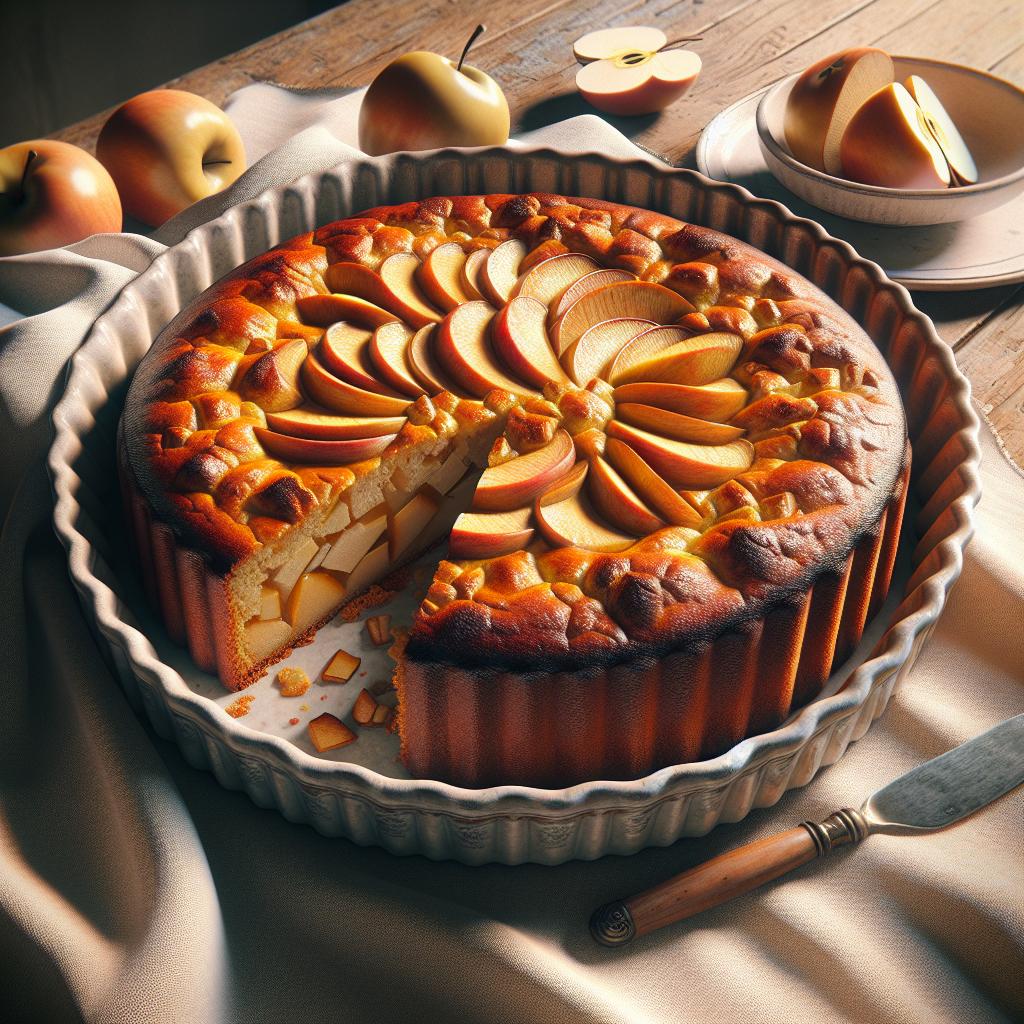 Torta plumcake de manzanas