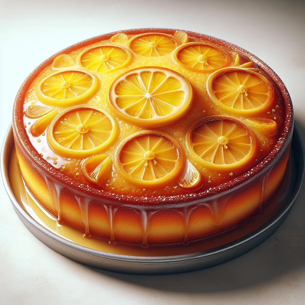 Torta invertida de limón